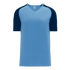 Athletic Knit V-Neck Baseball Jersey with Contrasting Shoulders (BA1375)